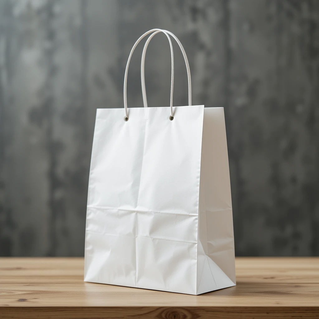 Plain white bag 3