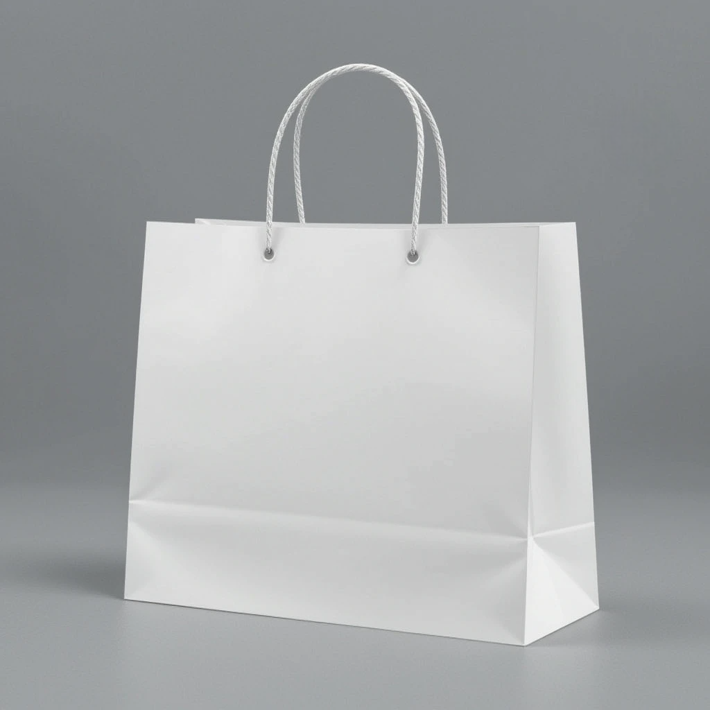 Plain white bag 6